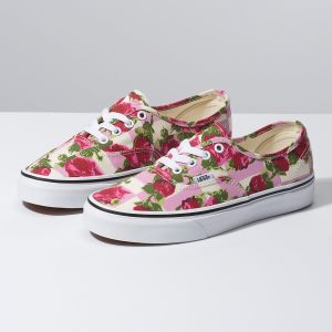 Vans Bayan Spor Ayakkabı Romantic Floral Authentic Renkli/Beyaz | 96073-247